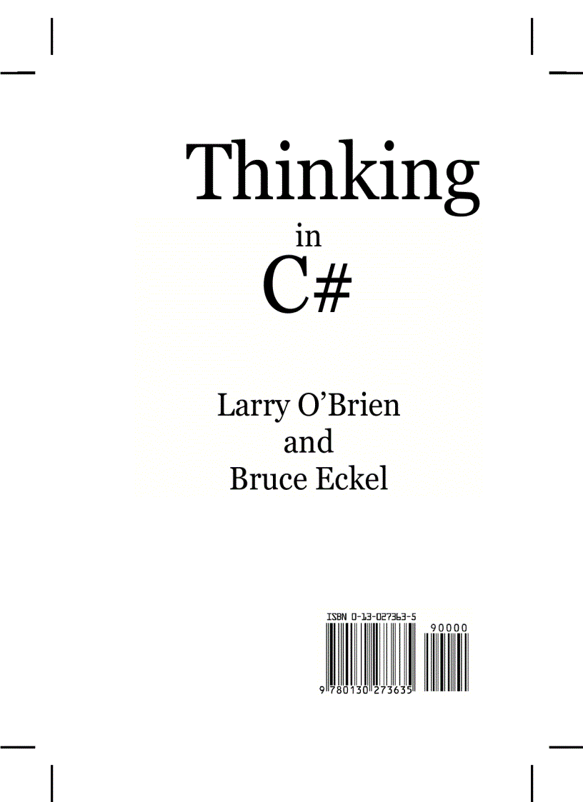 Thinking in C