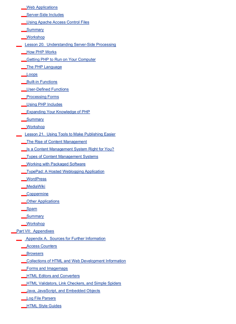 image for page Sams Teach Yourself Web Publishing with HTML and CSS in One Hour a Day
