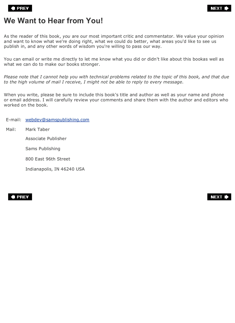 image for page Sams Teach Yourself Web Publishing with HTML and CSS in One Hour a Day