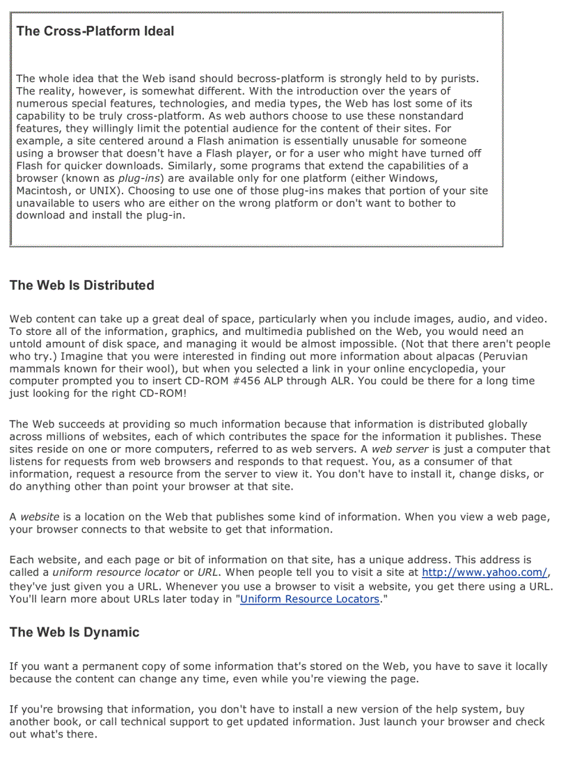 image for page Sams Teach Yourself Web Publishing with HTML and CSS in One Hour a Day