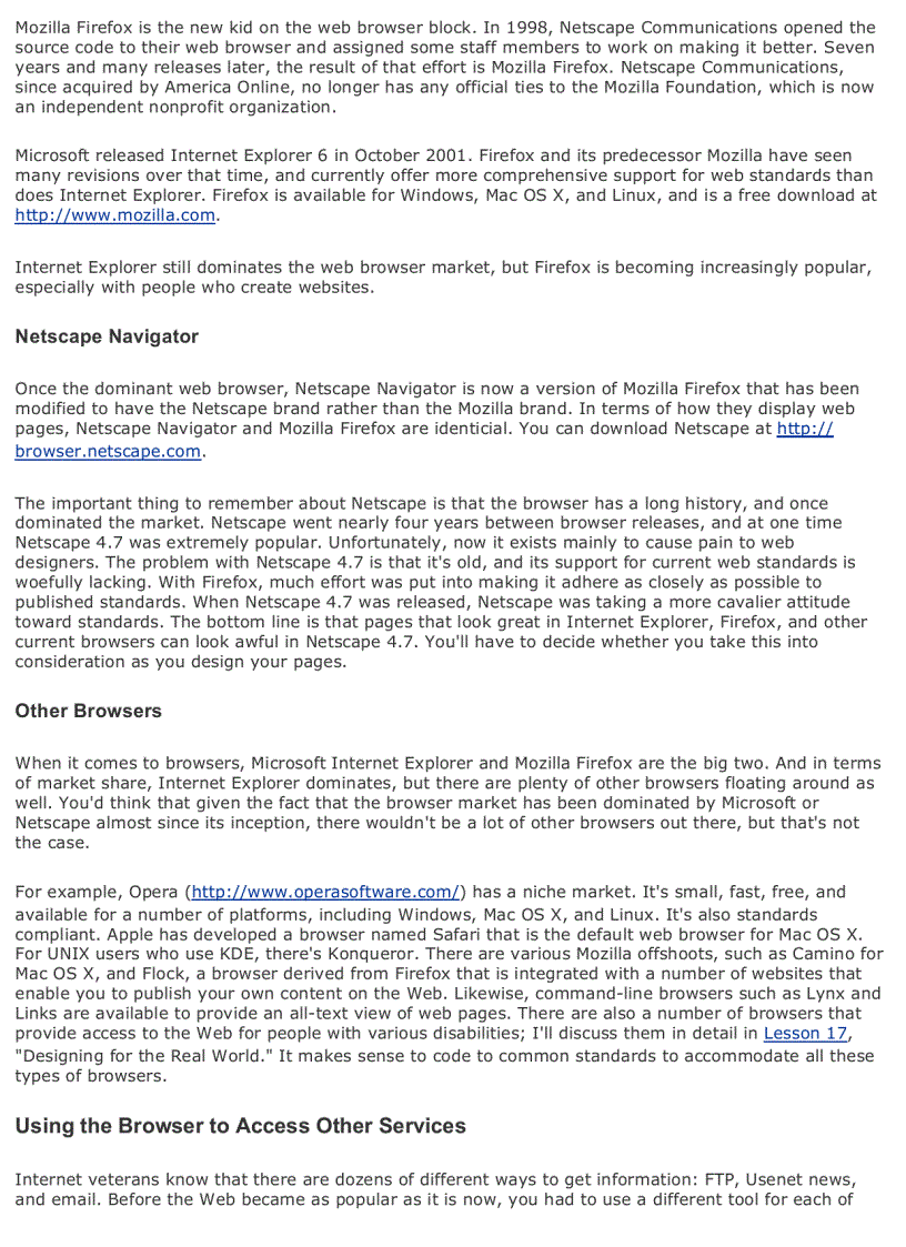 image for page Sams Teach Yourself Web Publishing with HTML and CSS in One Hour a Day