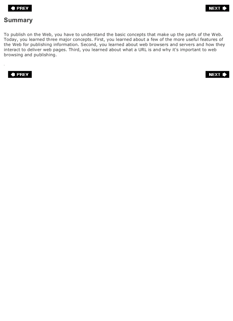 image for page Sams Teach Yourself Web Publishing with HTML and CSS in One Hour a Day