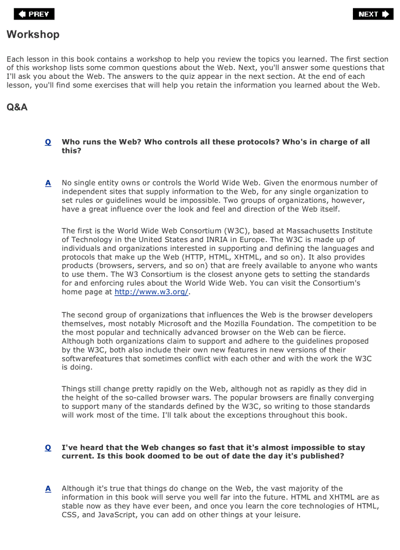 image for page Sams Teach Yourself Web Publishing with HTML and CSS in One Hour a Day