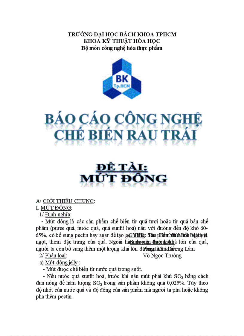 image for page Công nghệ chế biến mứt đông Jelly Jam và Marmalade