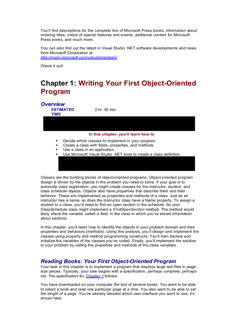 image for page OOP with Microsoft Visual Basic NET and Microsoft Visual C Step by Step
