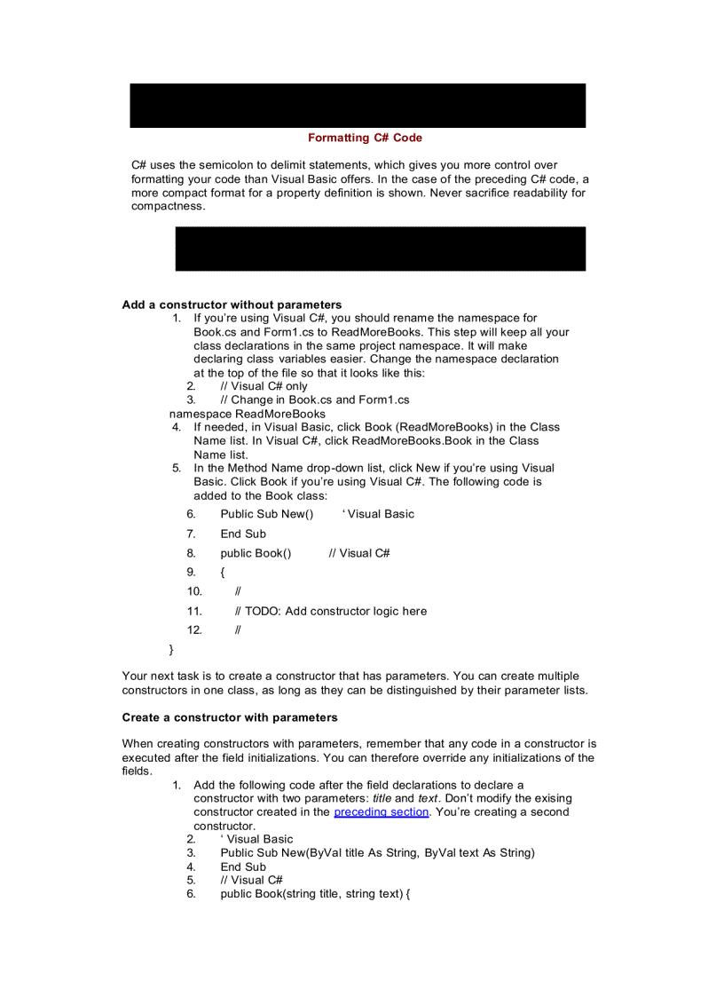 image for page OOP with Microsoft Visual Basic NET and Microsoft Visual C Step by Step