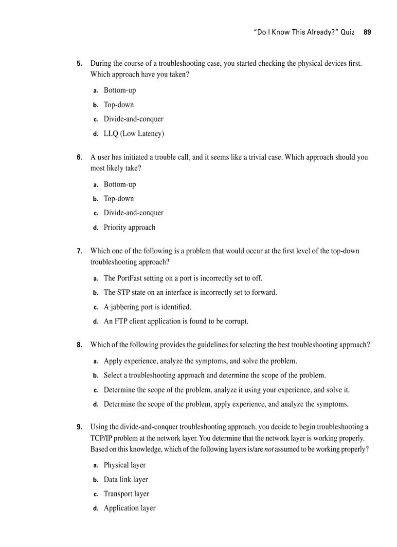 image for page Selecting a troubleshooting approach