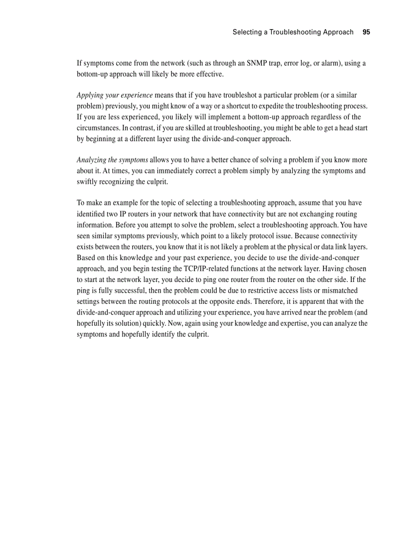 image for page Selecting a troubleshooting approach