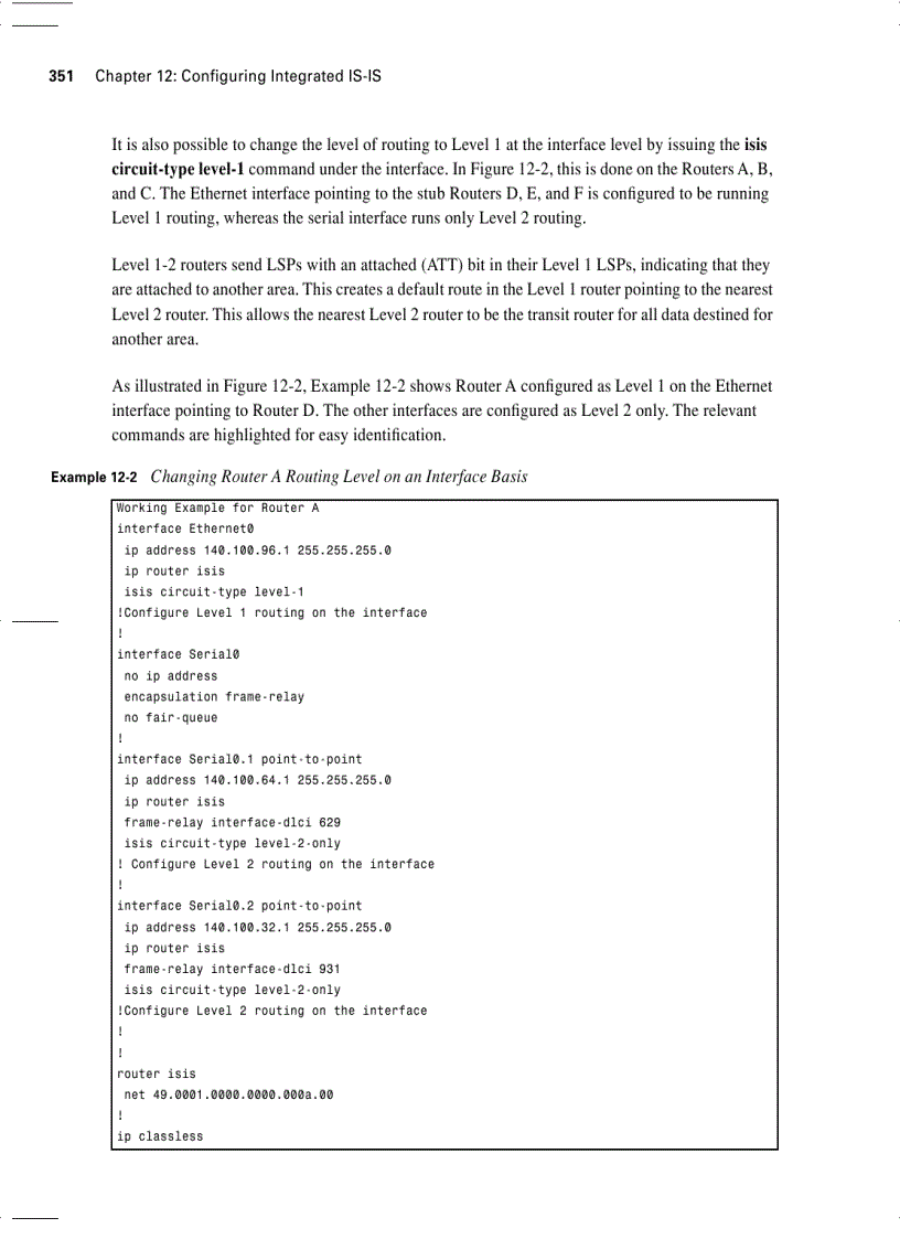 image for page Configuring Integrated IS IS
