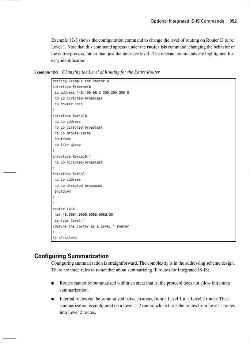 image for page Configuring Integrated IS IS