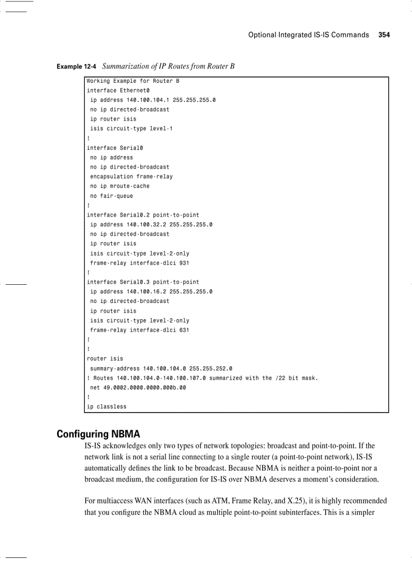 image for page Configuring Integrated IS IS