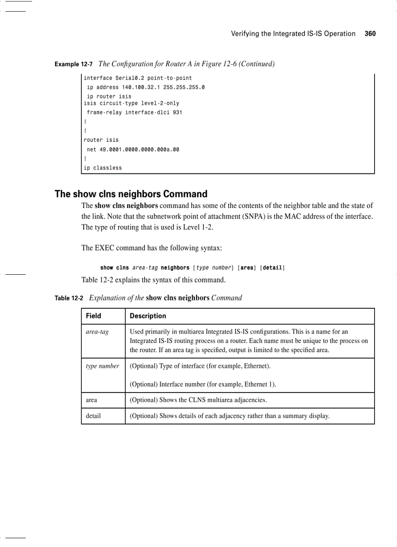image for page Configuring Integrated IS IS