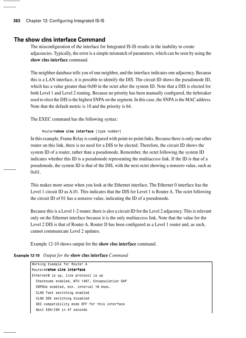 image for page Configuring Integrated IS IS