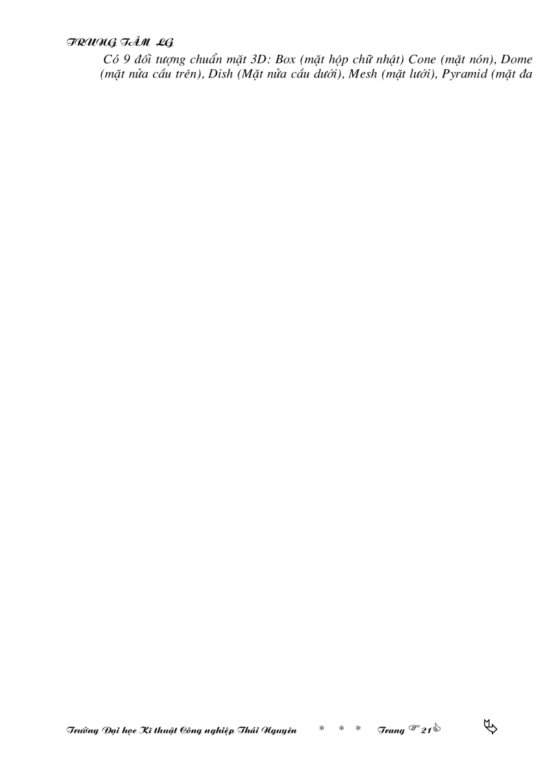 image for page Cơ sở thiết kế máy Cơ sở tạo mô hình 3D