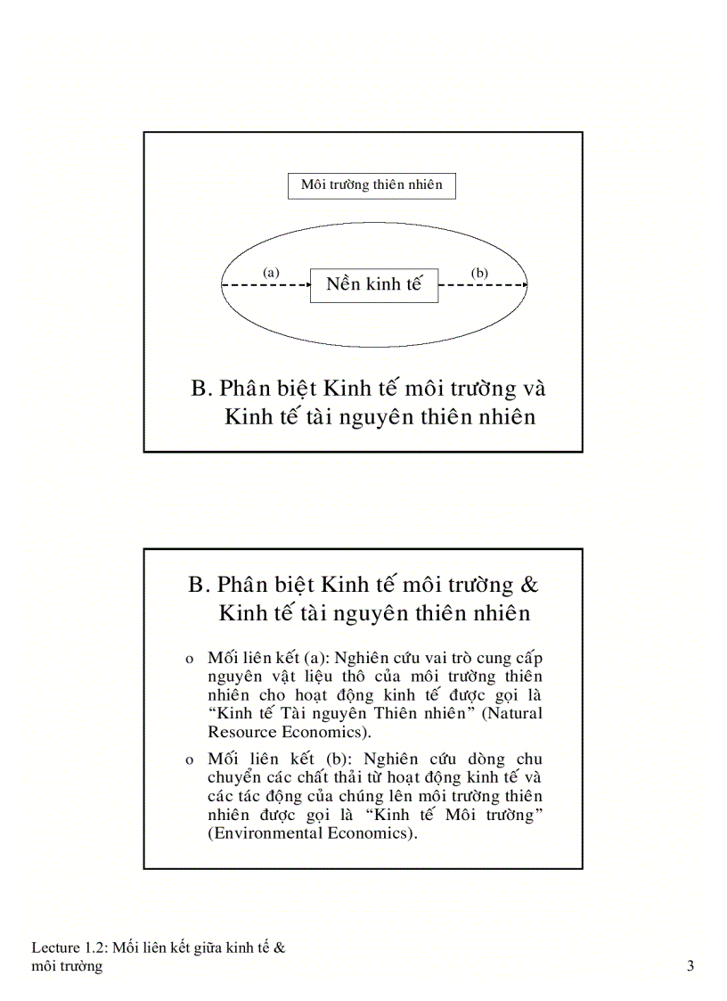 image for page Liên kết giữa kinh tế và môi trường