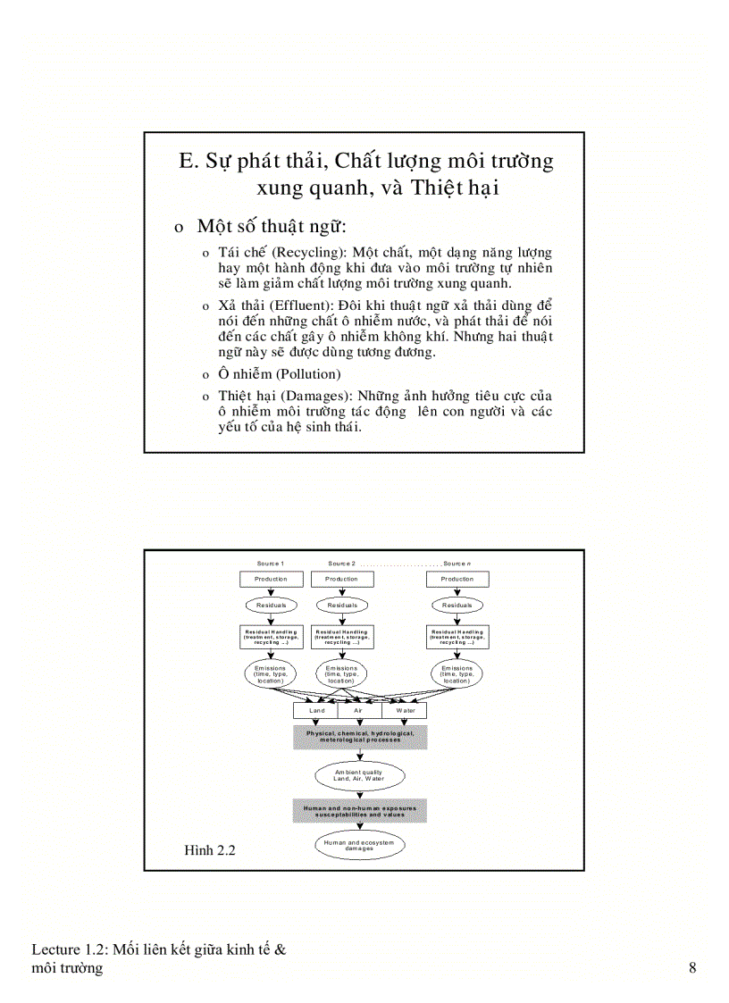 image for page Liên kết giữa kinh tế và môi trường