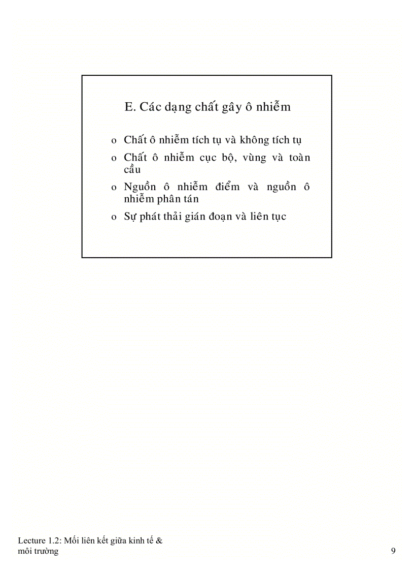 image for page Liên kết giữa kinh tế và môi trường