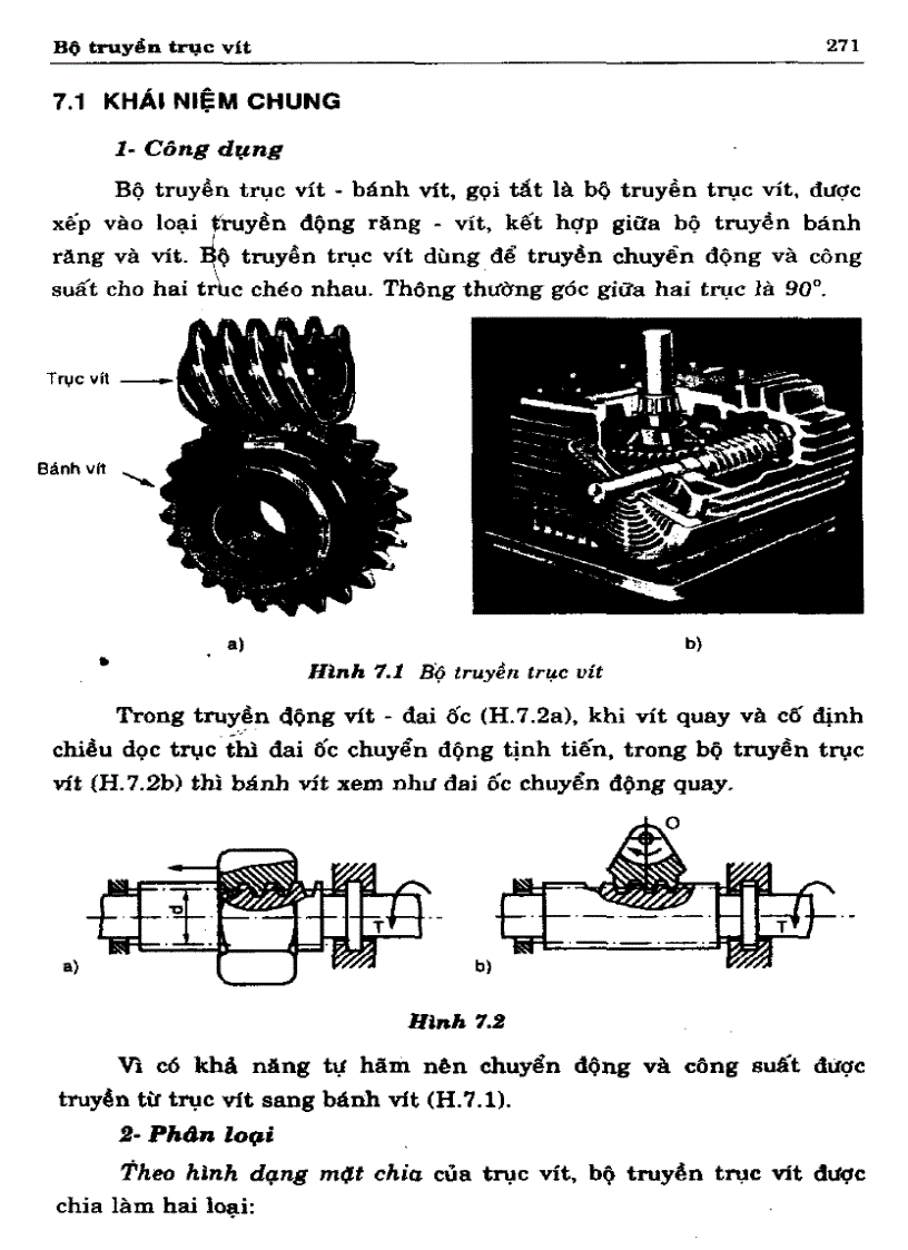 Cơ sở thiết kế máy Bộ truyền trục vít