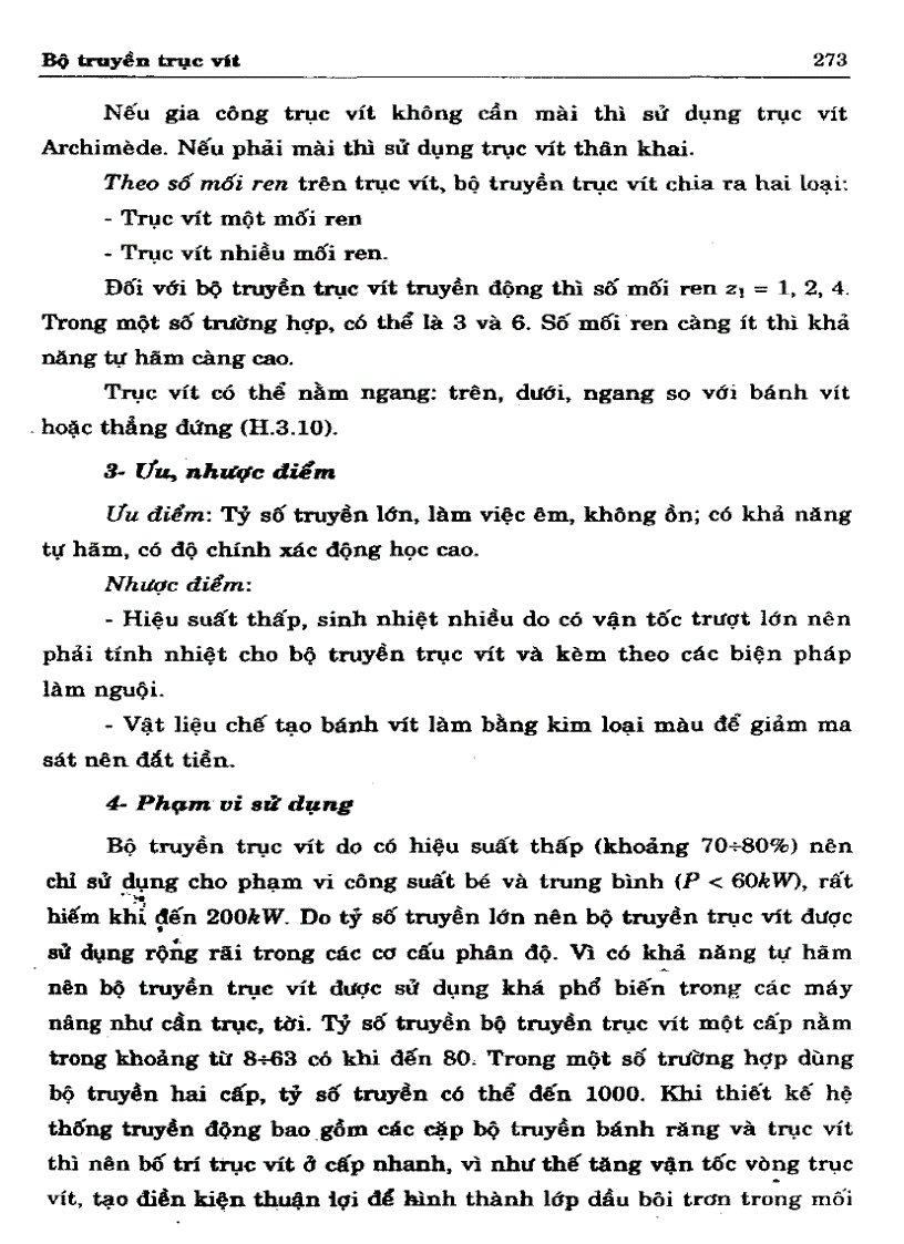 image for page Cơ sở thiết kế máy Bộ truyền trục vít