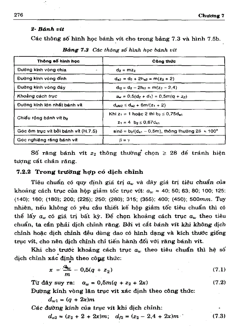 image for page Cơ sở thiết kế máy Bộ truyền trục vít