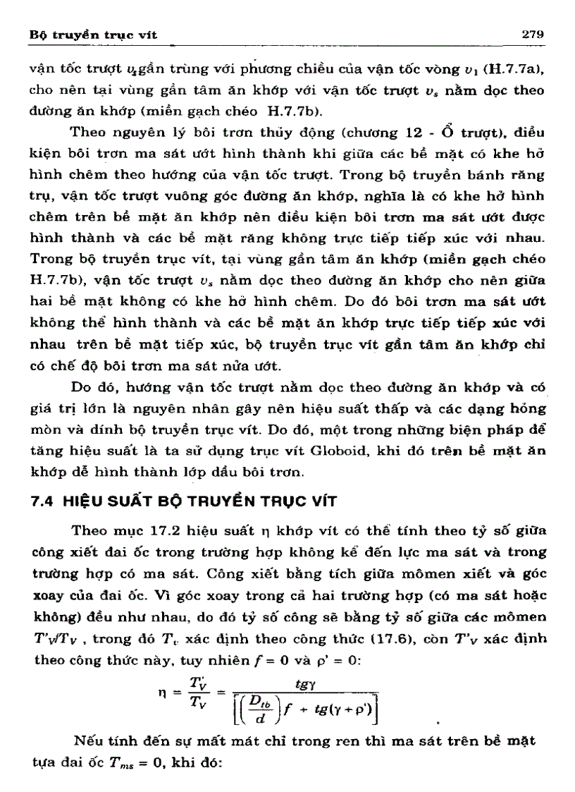 image for page Cơ sở thiết kế máy Bộ truyền trục vít