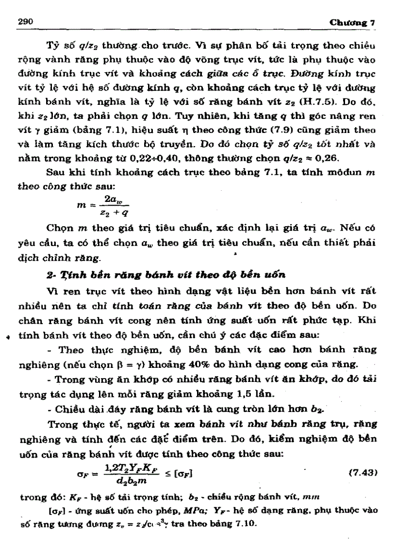 image for page Cơ sở thiết kế máy Bộ truyền trục vít