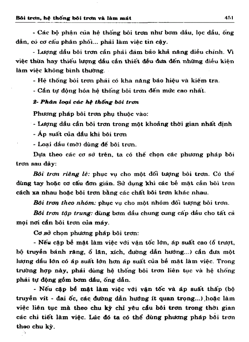 image for page Cơ sở thiết kế máy Bôi trơn hệ thống bôi trơn và làm mát