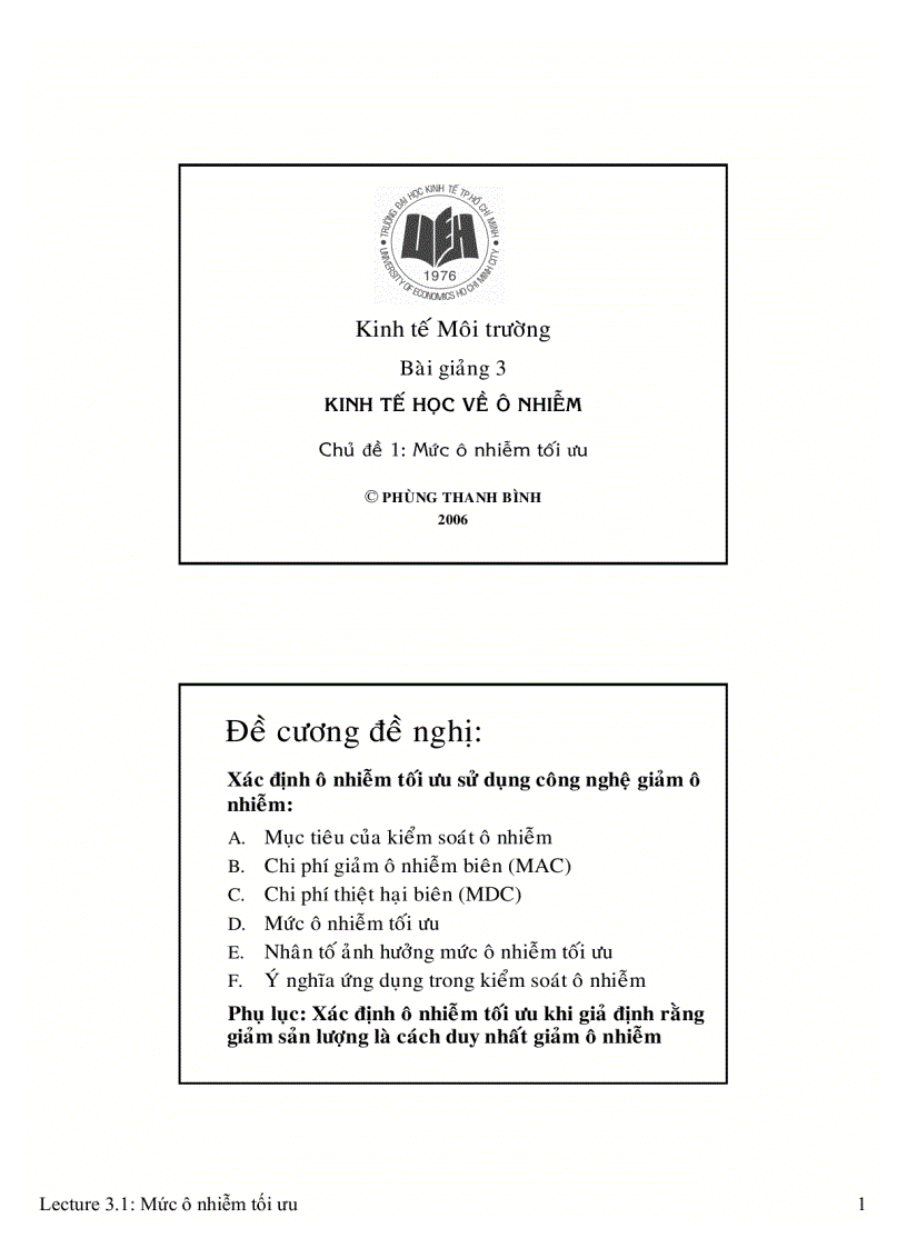 image for page Kinh tế học về ôi nhiễm