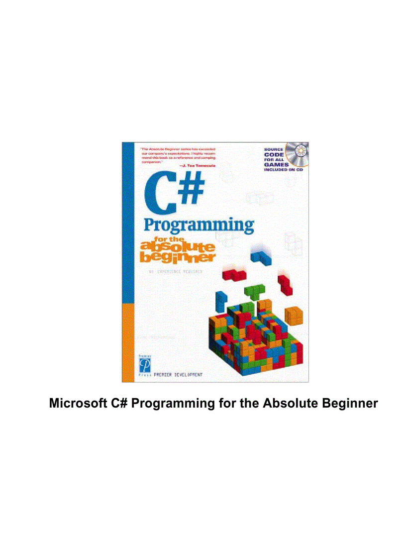 Microsoft C Sharp Programming For The Absolute Beginner