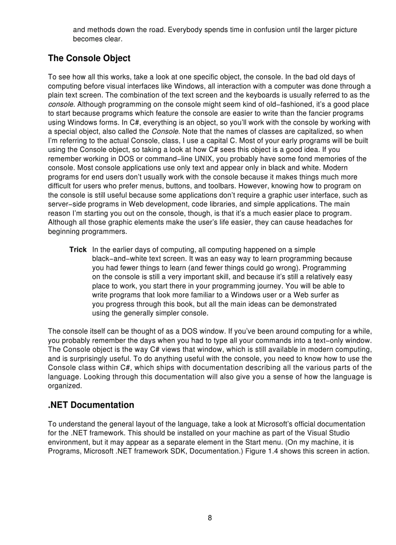 image for page Microsoft C Sharp Programming For The Absolute Beginner