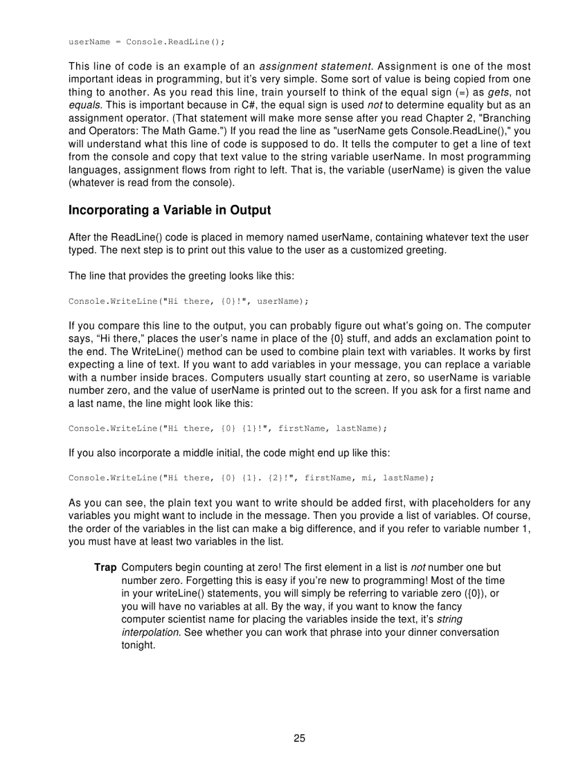 image for page Microsoft C Sharp Programming For The Absolute Beginner