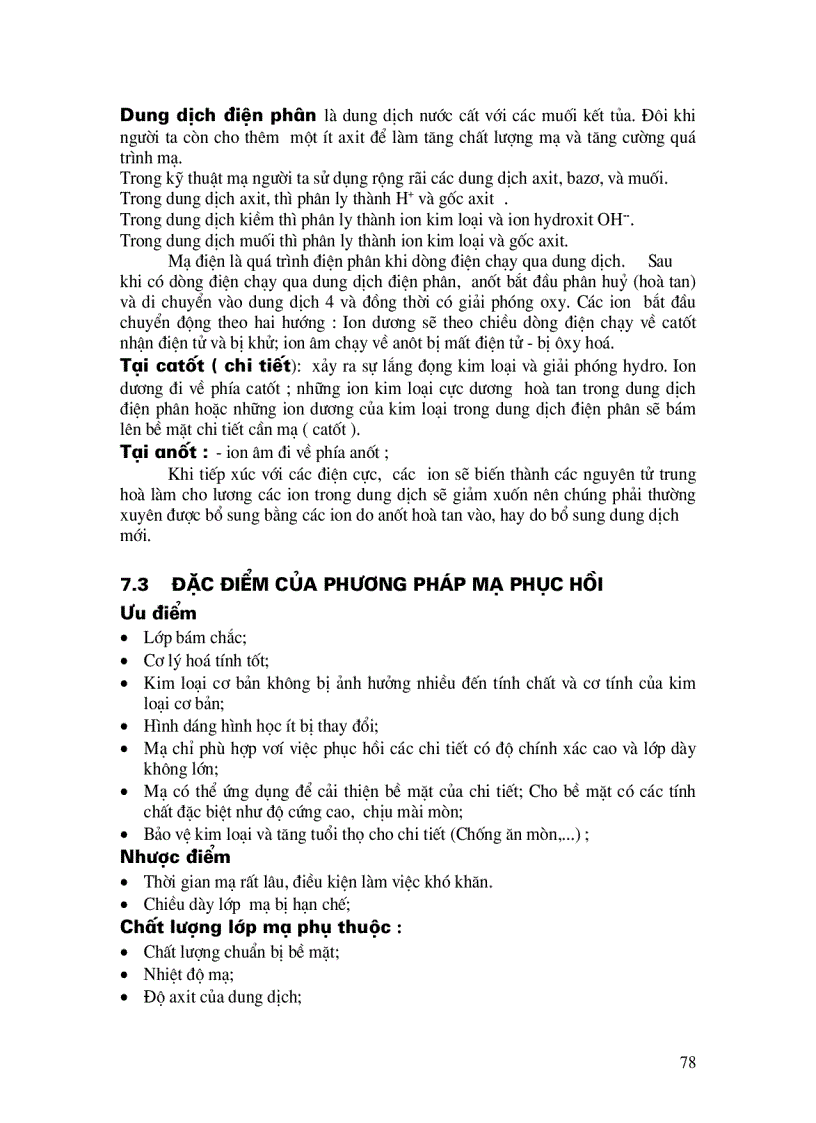 image for page Giáo trình lắp đặt sửa chữa cơ khí Mạ kim loại