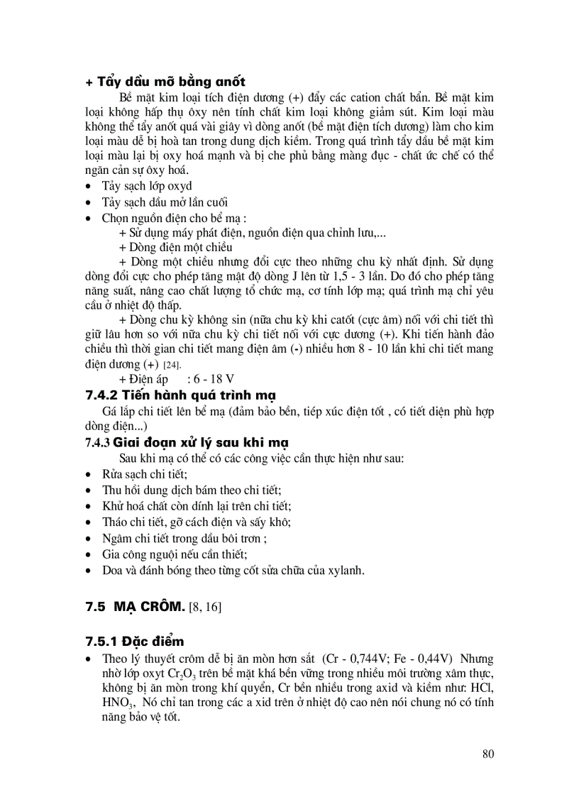 image for page Giáo trình lắp đặt sửa chữa cơ khí Mạ kim loại