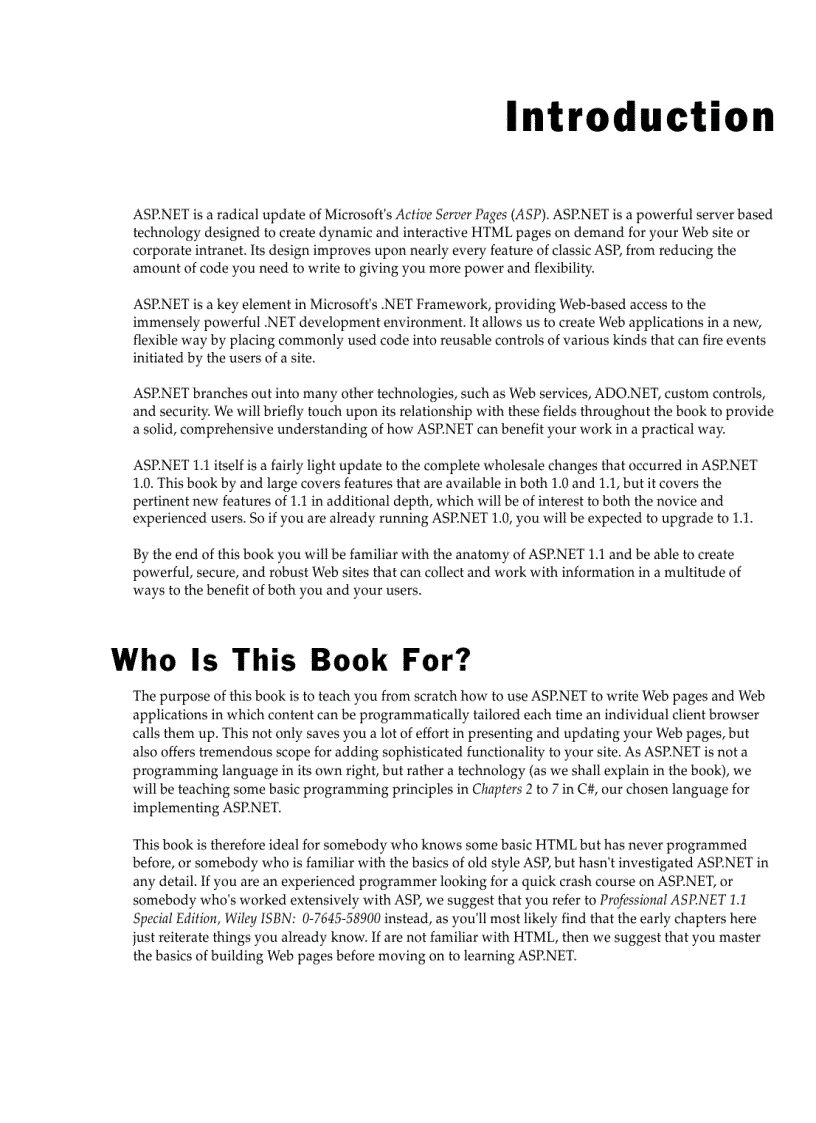 image for page Beginning Asp Net 1 1 With Visual C Sharp Net 2003