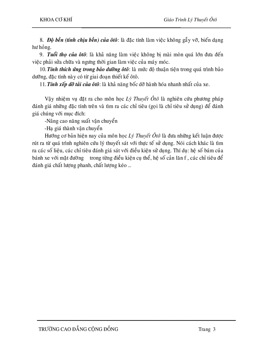 image for page Lý thuyết ôtô Lực và momen tác động lên ôtô