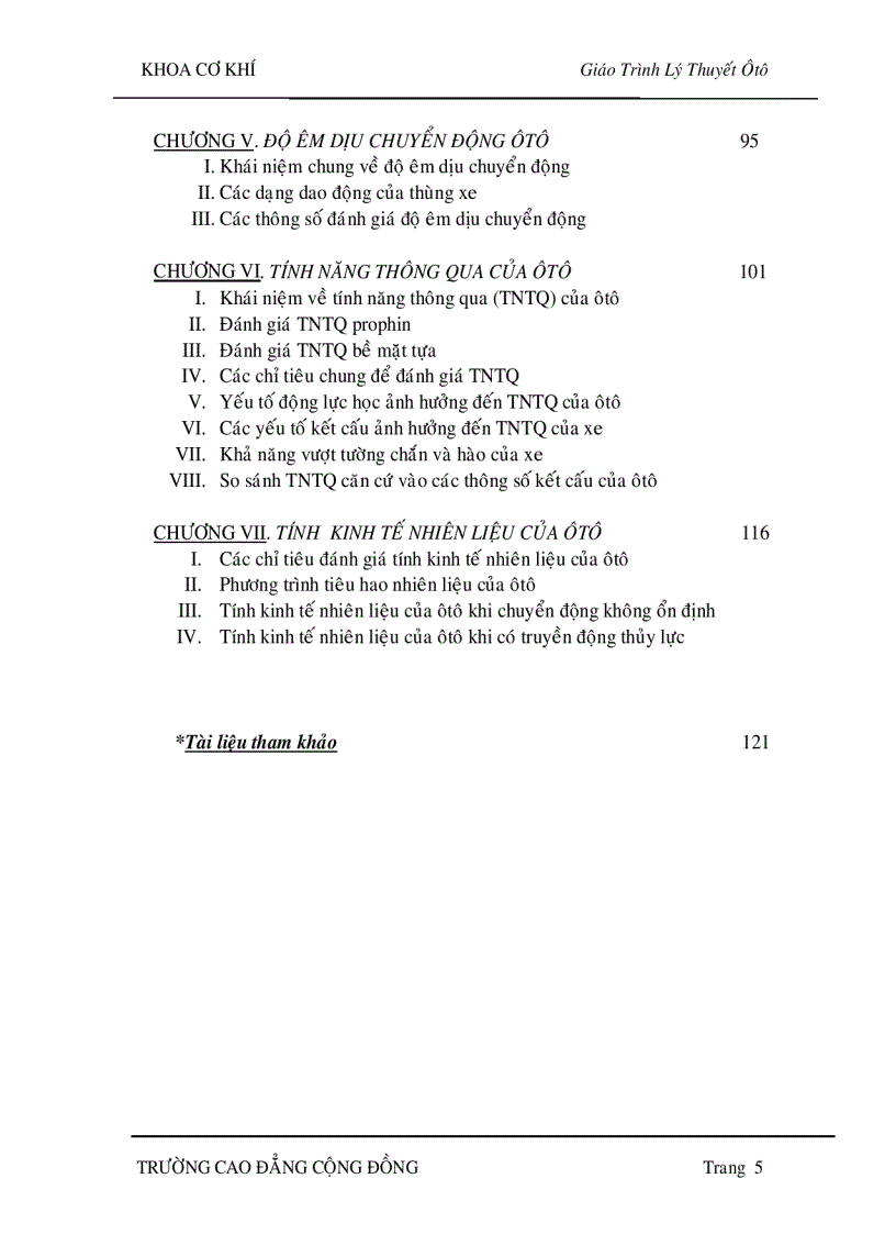 image for page Lý thuyết ôtô Lực và momen tác động lên ôtô