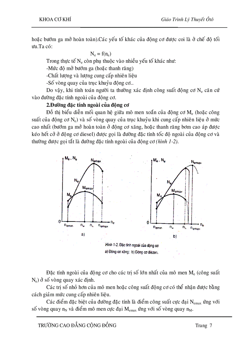 image for page Lý thuyết ôtô Lực và momen tác động lên ôtô