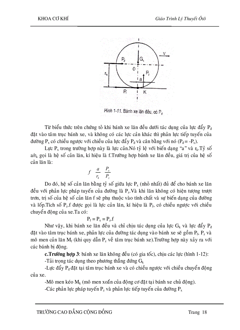 image for page Lý thuyết ôtô Lực và momen tác động lên ôtô