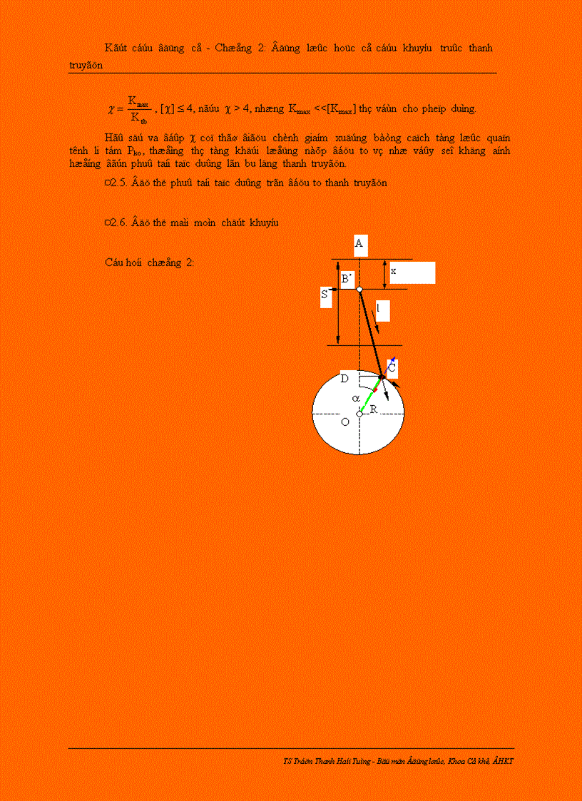 image for page Kết cấu động cơ đốt trong Động lực học cơ cấu khuỷu trục thanh truyền