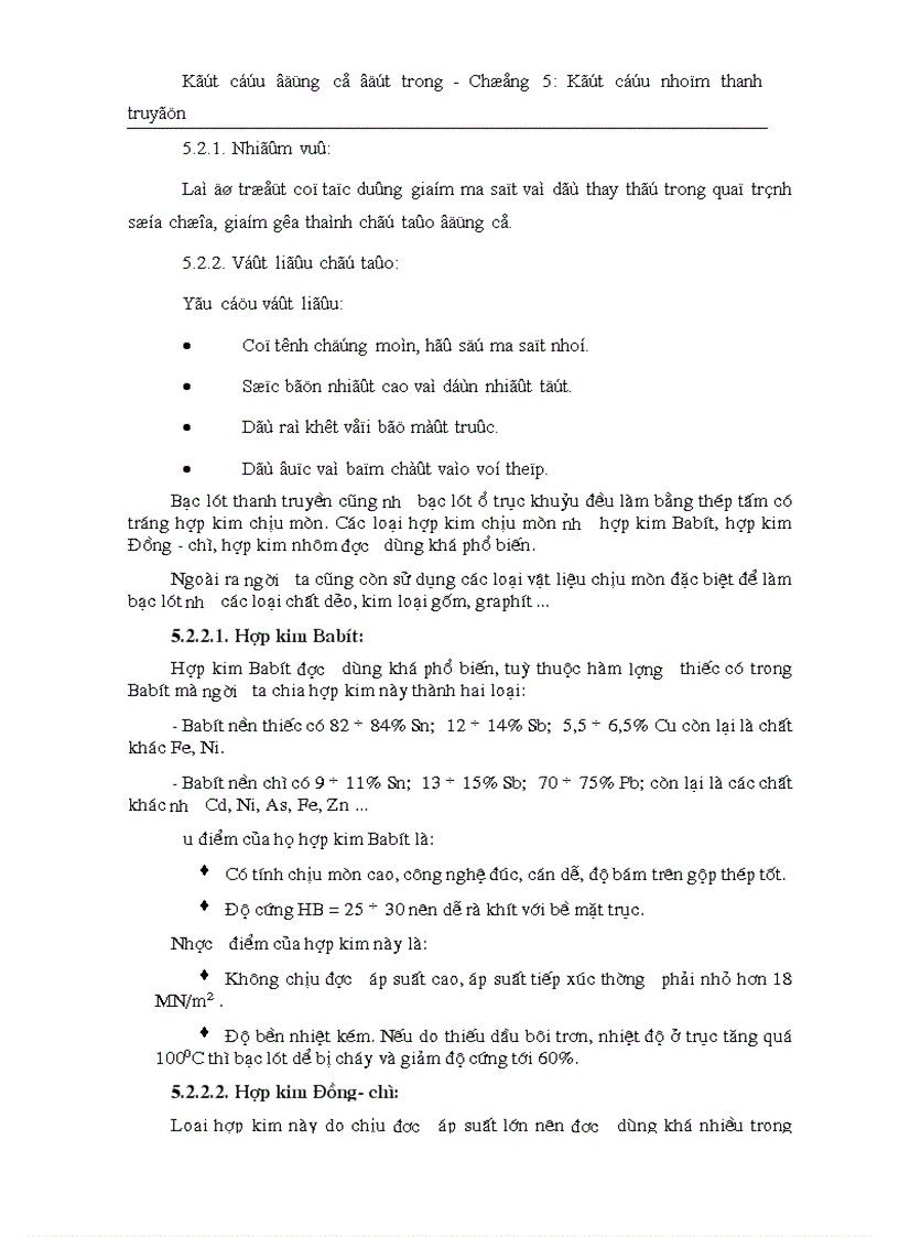 image for page Kết cấu động cơ đốt trong Kết cấu và tính toán nhóm thanh truyền