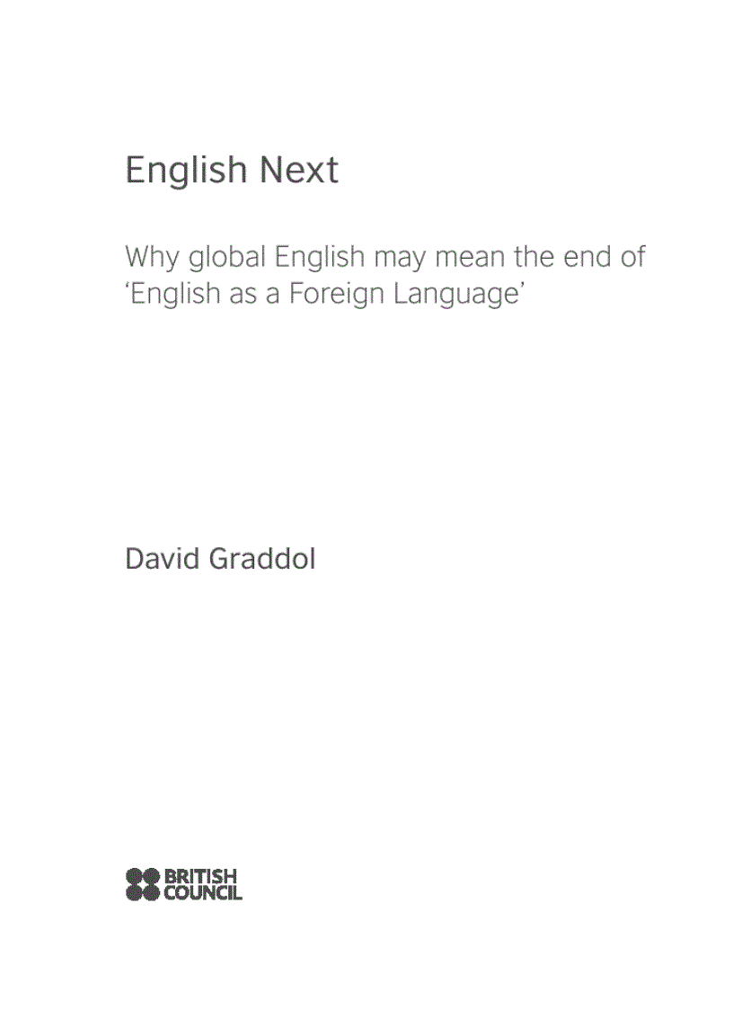 English nẽt david graddol