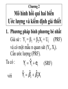 Mô hình hồi qui hai biến Ước lượng và kiểm định giả thiết