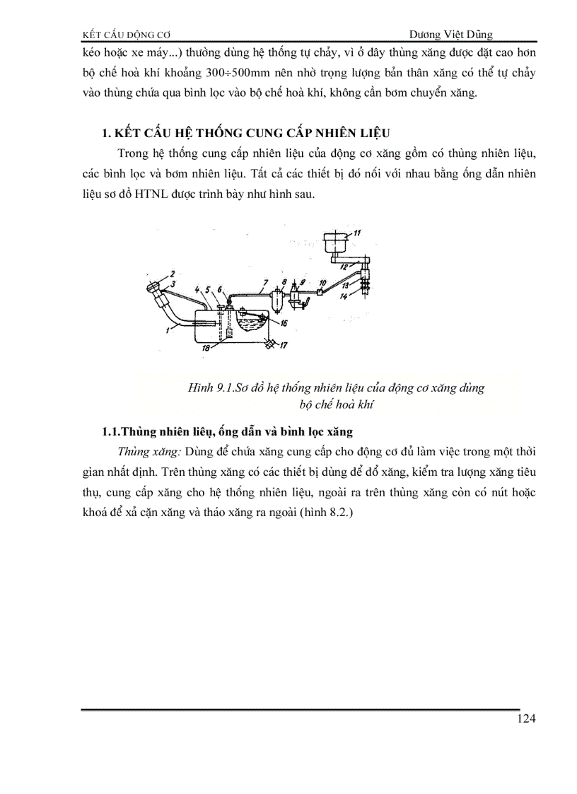 image for page Kết cấu động cơ đốt trong HỆ THỐNG NHIÊN LIỆU ĐỘNG CƠ