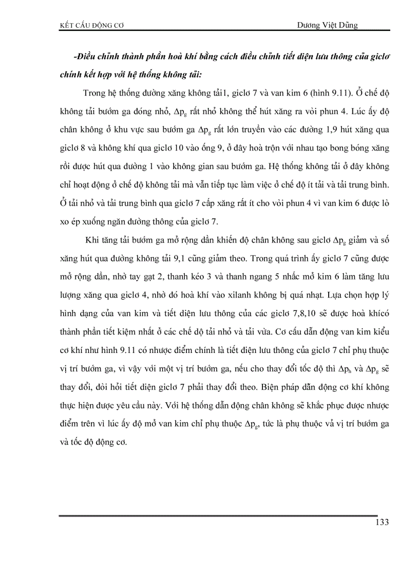 image for page Kết cấu động cơ đốt trong HỆ THỐNG NHIÊN LIỆU ĐỘNG CƠ