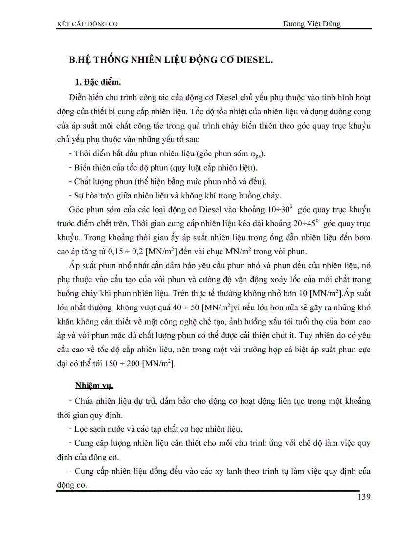 image for page Kết cấu động cơ đốt trong HỆ THỐNG NHIÊN LIỆU ĐỘNG CƠ