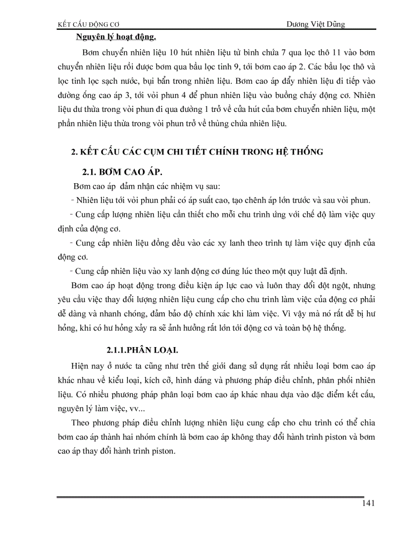 image for page Kết cấu động cơ đốt trong HỆ THỐNG NHIÊN LIỆU ĐỘNG CƠ