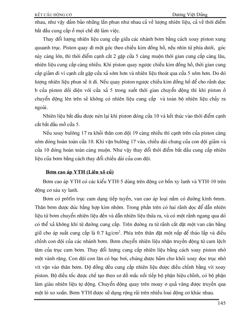 image for page Kết cấu động cơ đốt trong HỆ THỐNG NHIÊN LIỆU ĐỘNG CƠ