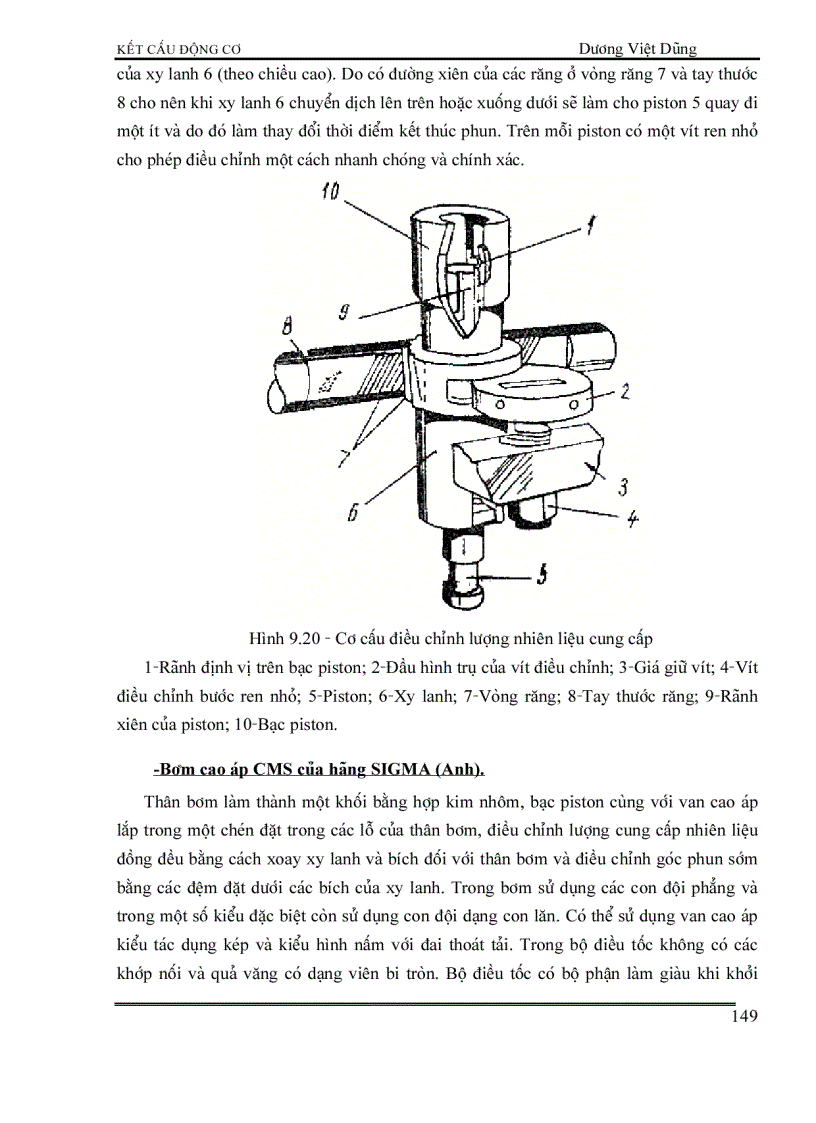 image for page Kết cấu động cơ đốt trong HỆ THỐNG NHIÊN LIỆU ĐỘNG CƠ