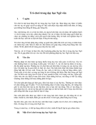 Trò chơi trong dạy học Ngữ văn