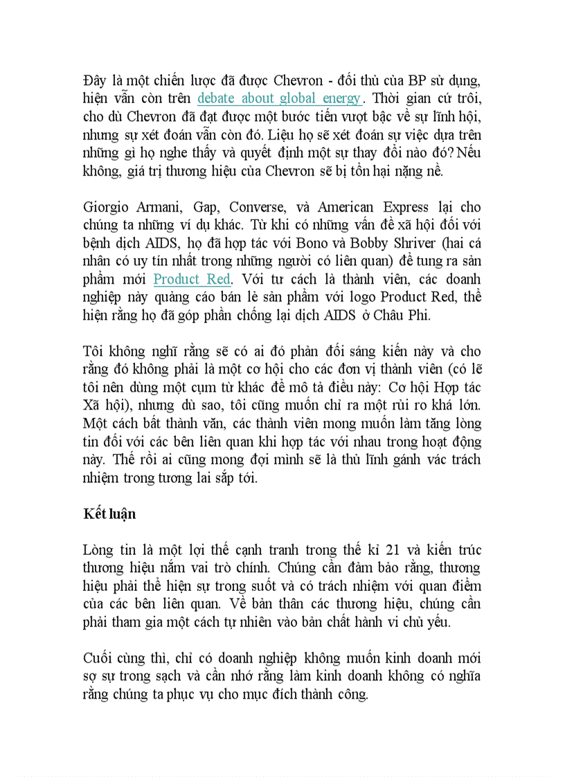 image for page Xây dựng niềm tin Nhiệm vụ của thương hiệu